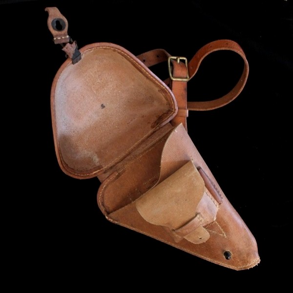 Rubberized canvas holster for Nambu type 14 w/ original shoulder strap